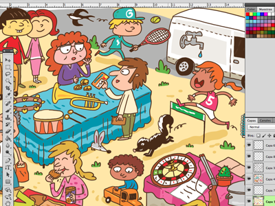 Screen Shot 2014 10 02 At 23.16.16 cartoon children digital doodle illustration magazine market