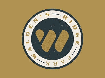 Walden's Ridge Identity - Badge Logo badge chattanooga climbing identity logo mountain bike mtb park state park tennessee