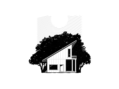 Cabin Ideas cabin cabin art chattanooga identity illustration texture vector