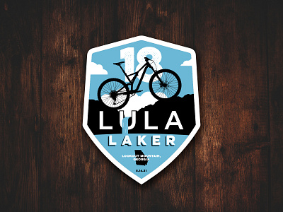 Lula Laker Race Badge badge georgia lookout mountain lula lake mountain bike mtb race waterfall