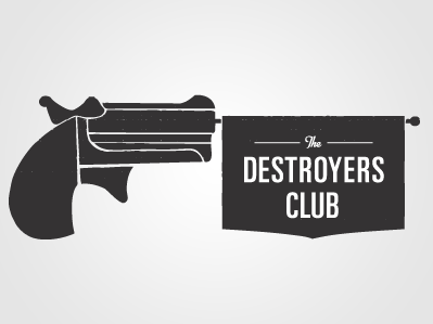 logo play destroyers club flag logo pistol the