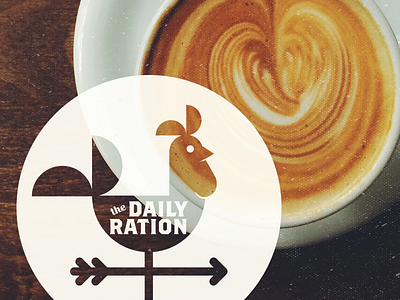 Daily Ration Roozter coffee identity rooster texture