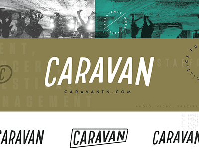 Caravan custom letters hand made type identity logotype