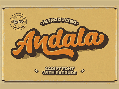 Free Retro Fonts - Andala