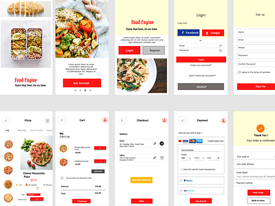 Food delivery app theme