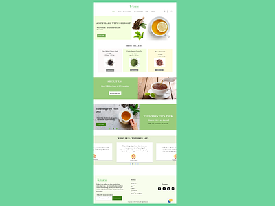Home page design figma high fidelity tea teabox. tealovers ui design ux design wireframe