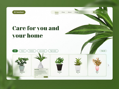 Seedleen is a plant and tool e-commerce site.