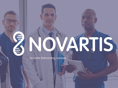 Novartis rebranding concept brand design branding design doctor health healthcare invest investment logo redesign technology typography vector