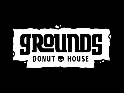 Alt Logo Suite | Grounds Donut House brand design branding design grunge logo logo suite logomark punk punk rock rock skull typography wordmark