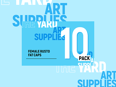 Female Rusto Fat Caps 10 Pack Label art art supplies caps colors design flat graffiti packaging typography