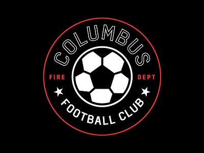 Football Club Patch columbus fire fire dept football illustration logo patch soccer