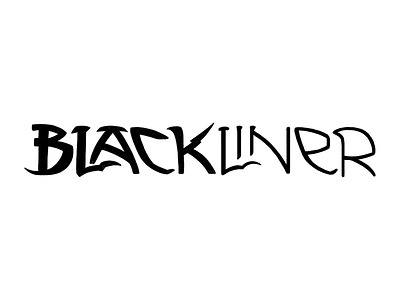 Blackliner Typography art blackliner custom lettering molotow typography