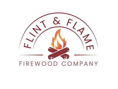 Flame Logo || 010 branding dailylogo dailylogodesign firewood firewood logo flame flamelogo flat graphic design icon logo minimal typography vector