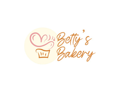 Cupcake Logo || 018 bakerylogo branding cupcake logo daily logo challenge dailylogo flat graphic design icon logo minimal pastel color sweet tooth typography vector