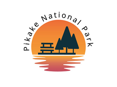 National Park || 020 branding dailylogo dailylogochallenge dailylogochallenge20 flat graphic design icon illustration logo minimal national park park logo sunset sunset logo typography vector