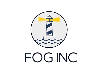 Lighthouse || 031 branding dailylogo flat fog graphic design icon lighthouse lighthouse logo logo minimal vector