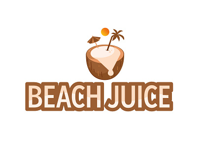 Juice or Smoothie Company || 047 beach branding dailylogo flat graphic design icon juice logo logo logodesign minimal modern design typography vector