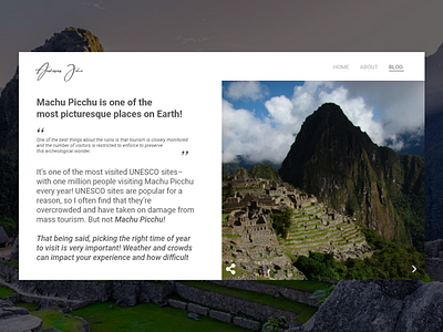 Blog Post || 035 blog design blog post daily ui dailyui 035 dailyuichallenge design graphic design minimal ui ux web inspiration webdesign website design