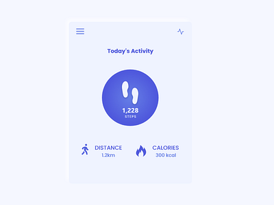 Workout Tracker || 041 calories daily 100 challenge daily ui dailyui 041 dailyuichallenge flat health tracker minimal step counter tracker ui ux workout workout app workout of the day workout tracker