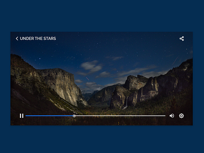 Daily UI 057 | Video Player daily 100 challenge daily ui 057 dailyui dailyuichallenge design flat minimal ui ux video videoplayer web webdesign