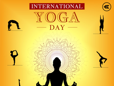 Happy International Yoga Day by Kwiqsoft on Dribbble