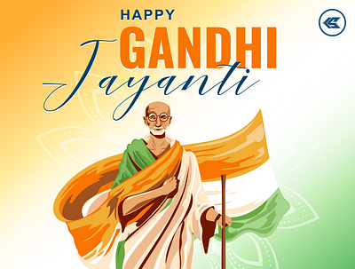 Happy Gandhi Jayanti 2022 branding graphic design ui