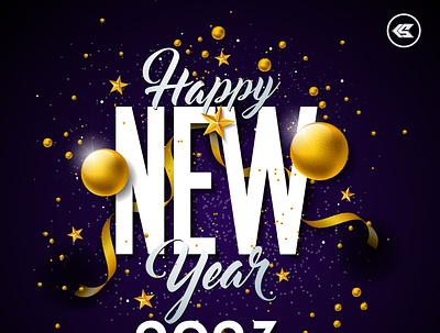 Happy New Year 2023 branding graphic design ui