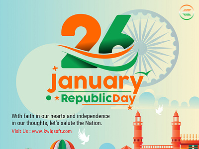 Happy Republic Day branding graphic design