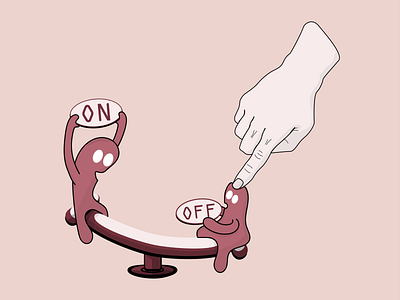 On/off switch illustration