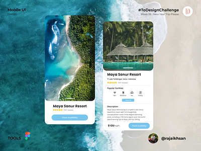 New Year Trip Please beach design hotel hotel booking mobile design new year travel travel app ui ux