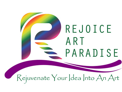 REJOICE ART PARADISE design logo