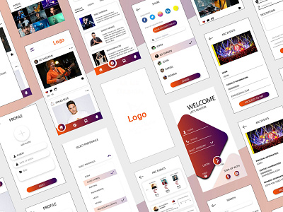 ARTIST APP app design ui ux