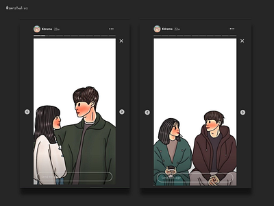 365: Repeat The Year Fanart artwork black theme digital drawing fanart illustration instagram stories instagram template wallpaper wallpaper design