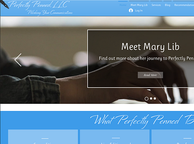 Perfectly Penned LLC. design ui ux web website