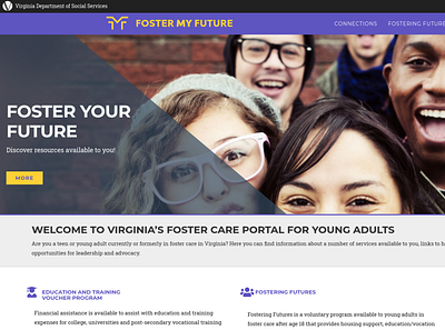 Foster My Future design ux web website