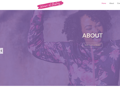 Women of Destiny Confence branding design ux web website