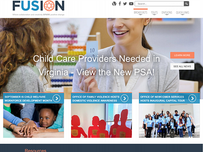 Fusion Project - Home Page