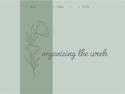 organizing the week branding calendar calendar design design icon illustration stickers the week typography week