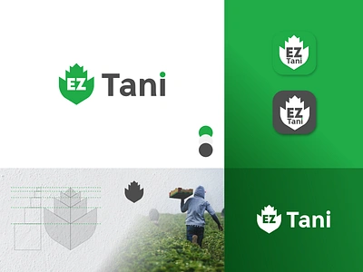 EZ TANI logo design (Farmer) app brand identity branding design farm farmer farming logo golden ratio logo goldenratio green logo identity identity branding indonesia industr brand industrial design leaf logo logo minimal logo design nature organic logo