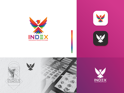 Indonesian Design Explorer Logo brand identity branding design icon identity identity branding logo logo design minimal negative space logo