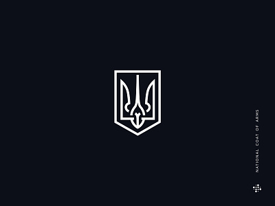 Ukraine branding coat of arms design emblem logo minimalism minimalistic logo national emblem ukraine