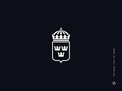 Sweden branding coat of arms design emblem logo minimalism minimalistic logo sweden