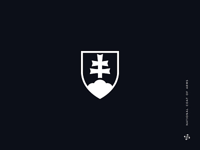 Slovakia branding coat of arms design emblem logo minimalism minimalistic logo slovakia