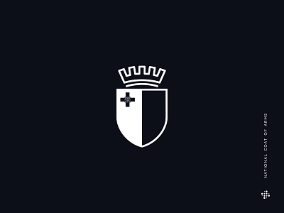 Malta branding coat of arms design emblem logo malta minimalism minimalistic logo