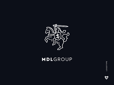 MDL Group belarus brand identity branding coat of arms design emblem graphic design knight logo lithuania logo logo design logotype medieval logo minimalism minimalistic logo vector