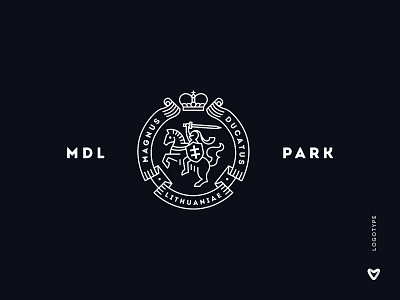MDL Park belarus brand idenitity branding coat of arms design emblem knight logo lithuania logo logo design medieval logo minimalism minimalistic logo