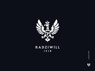 Radziwill belarus brand identity branding coat of arms design eagle eagle logo emblem lithuania logo logo design luxury design luxury logo minimalism minimalistic logo poland