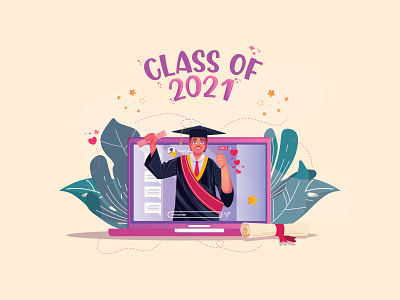 online graduation - Illustration