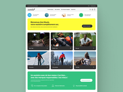 Muule - Outdoor equipment brand branding dailyui design equipment graphic design outdoor sport typography ui userexperience ux web webdesign website