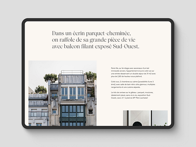 Pariscabane | Real-estate agency apartment branding dailyui design graphic de paris typography ui userexperience ux web website